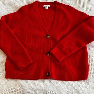 Whistles red cardigan